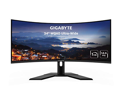 Amazon.co.jp: GIGABYTE G34WQC 34インチ 144Hz ウルトラワイド